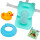 Colchón Bañito Baby Splash Almohada Baño Bebe + Accesorios Celeste