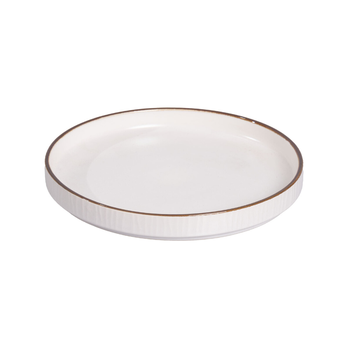 PLATO - CERAMICA BLANCO CRINKLE 