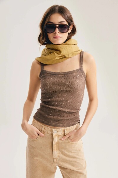 MUSCULOSA BOSSA SHINNY Marron