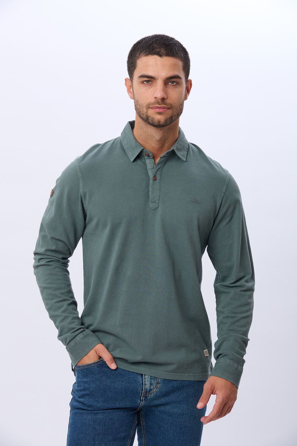 REMERA POLO LISA PIQUE Verde