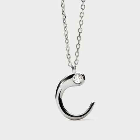 COLGANTE PDPAOLA C INITIAL SILVER Colgante Pdpaola C Initial Silver