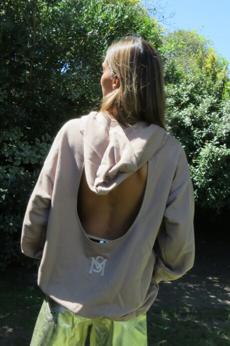 Sweater Backless Beige