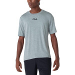 Fila remera masculina comfort logo ii - grey merge/negro Gris-Negro