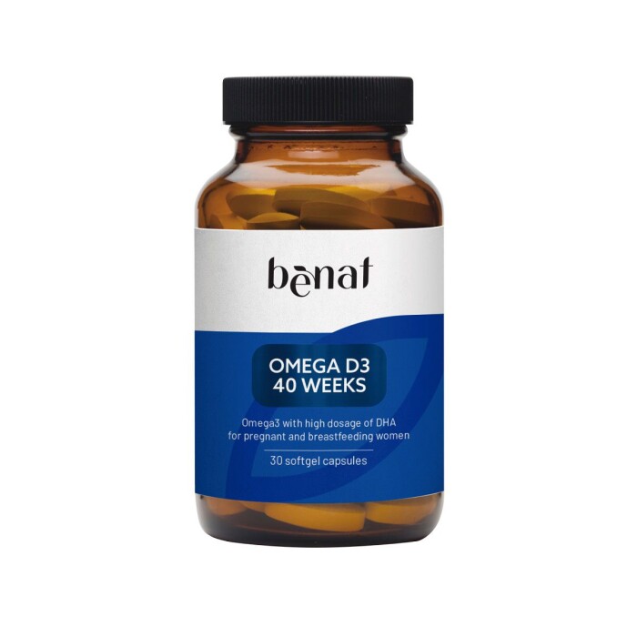 BENAT OMEGA D3 40 WEEKS FR. X 30 CAPS. única
