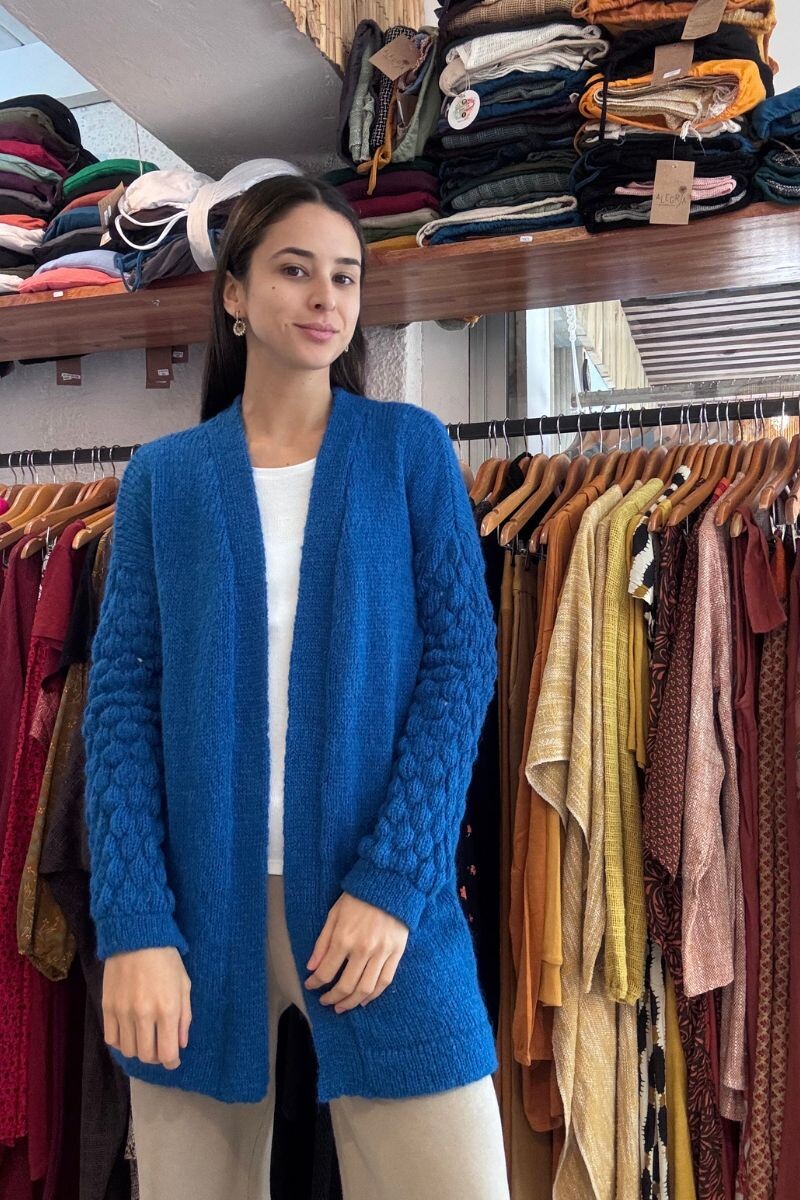 Saco tejido Azul