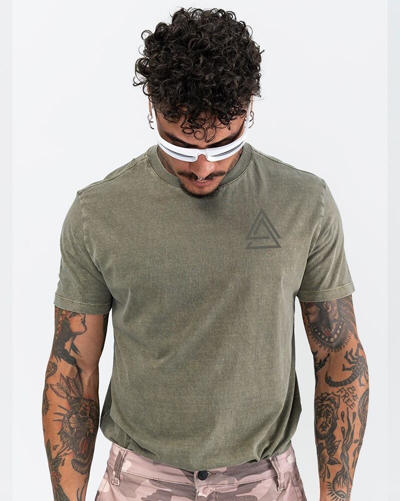 T-shirt De Color Verde U