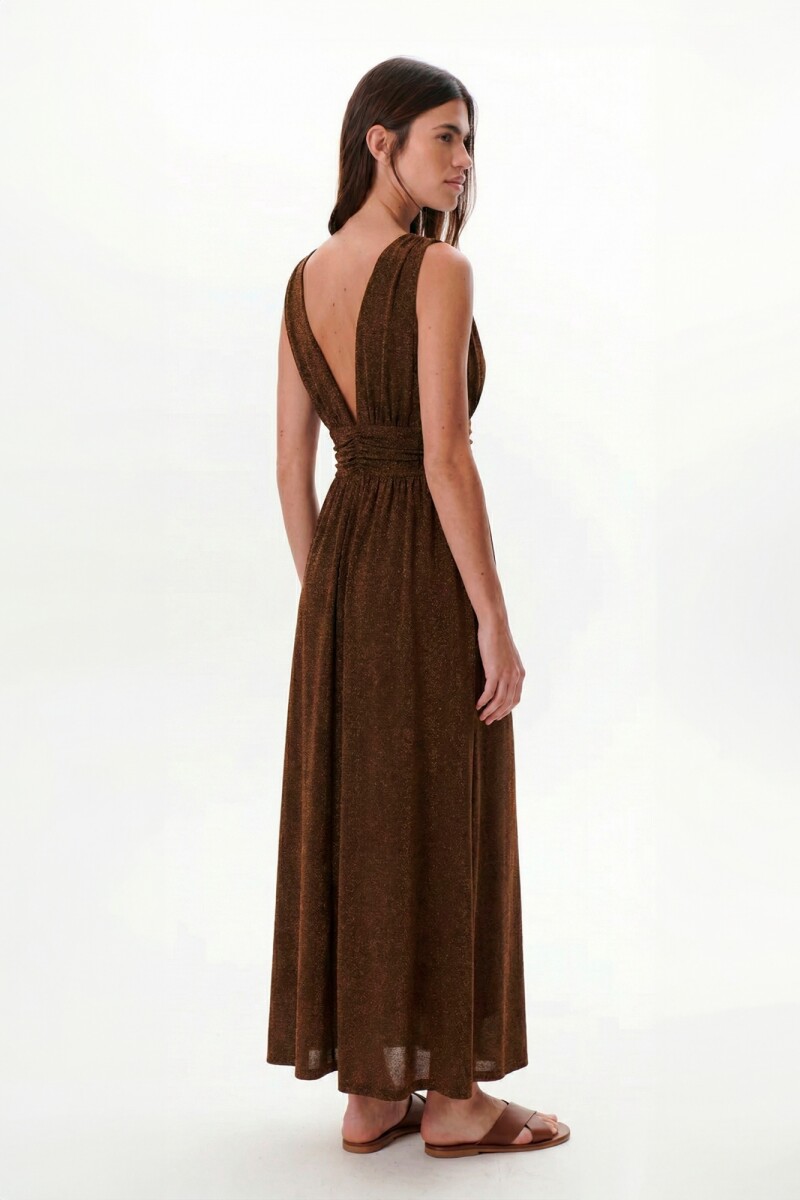 VESTIDO SHINY CHOCOLATE
