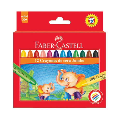 Crayones Gruesos FABER CASTELL Jumbo x12 Colores Crayones Gruesos FABER CASTELL Jumbo x12 Colores