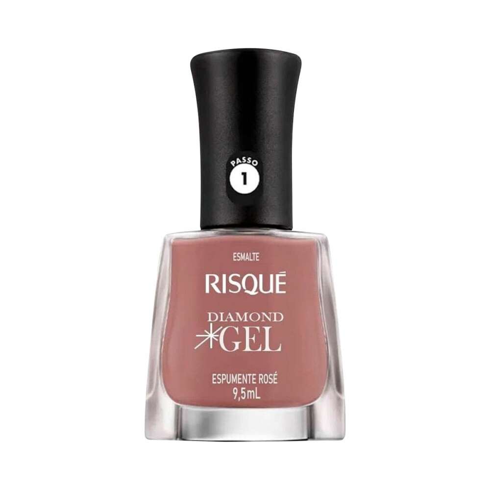 RISQUE ESMALTE UÑAS DIAMOND ROSE X 9.5ML única