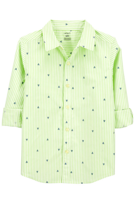 Camisa de popelina, manga larga diseño veleros Sin color
