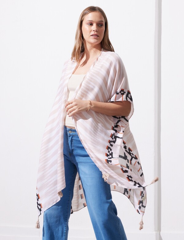 Kimono Printed BEIGE/MULTI