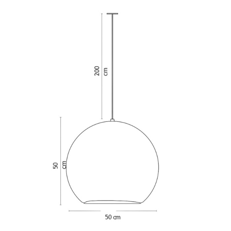 COLGANTE BALL35 E27 BLANCO CON CABLE COBRE D35CM COLGANTE BALL35 E27 BLANCO CON CABLE COBRE D35CM