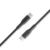 Cable carga USB-C a USB-C 60W 2mts Black Cable carga USB-C a USB-C 60W 2mts Black