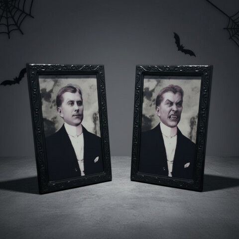 Cuadro de Foto Halloween Efecto Lenticular Vampiro