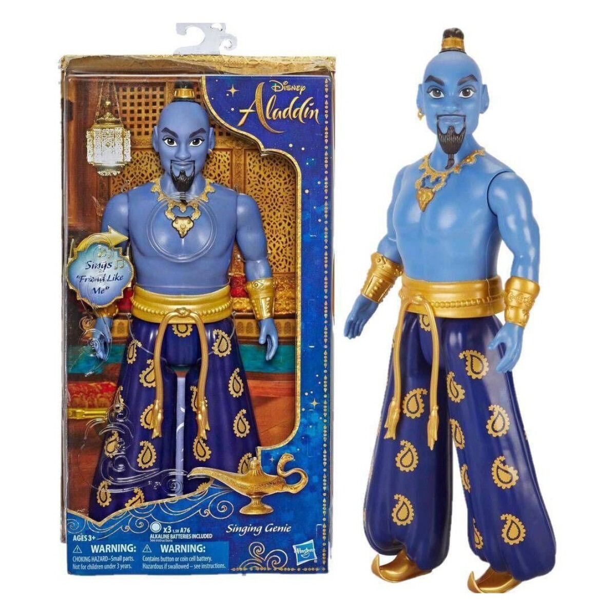 Figura Aladdin Genio con Sonido Pelicula Original Hasbro - 001 