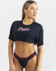 Conjunto Remera Top / Panty Negro Lbm U