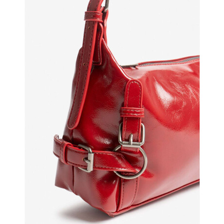 Cartera City Hebillas Rojo Cereza