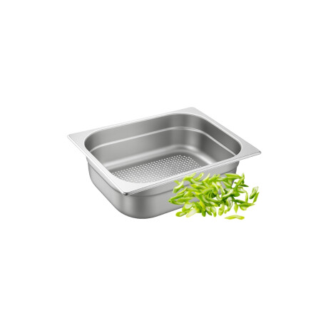 Cuba de Acero Inoxidable Perforada GN 1/2 6.5 cm Cuba de Acero Inoxidable Perforada GN 1/2 6.5 cm