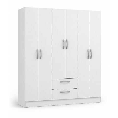 Ropero 6 Puertas 2 Cajones Armario Placard Roperia Blanco Ropero 6 Puertas 2 Cajones Armario Placard Roperia Blanco