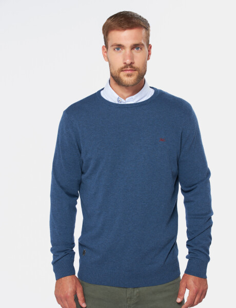 BUZO CUELLO BASE Azul