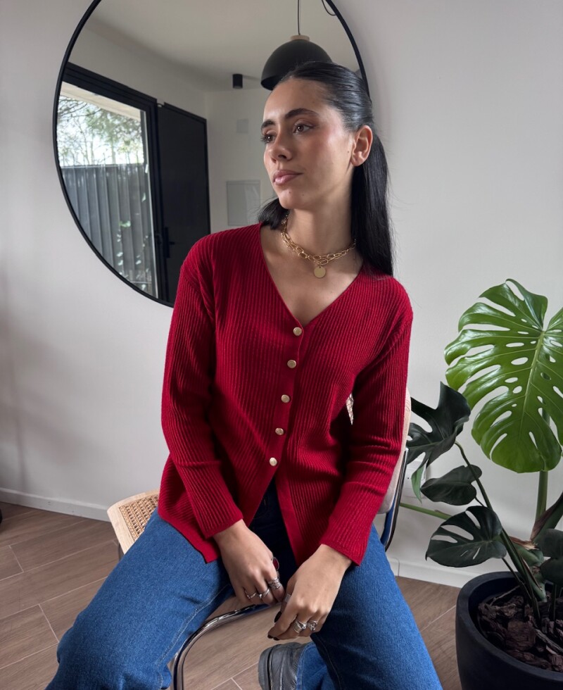Blusa Marina bordó