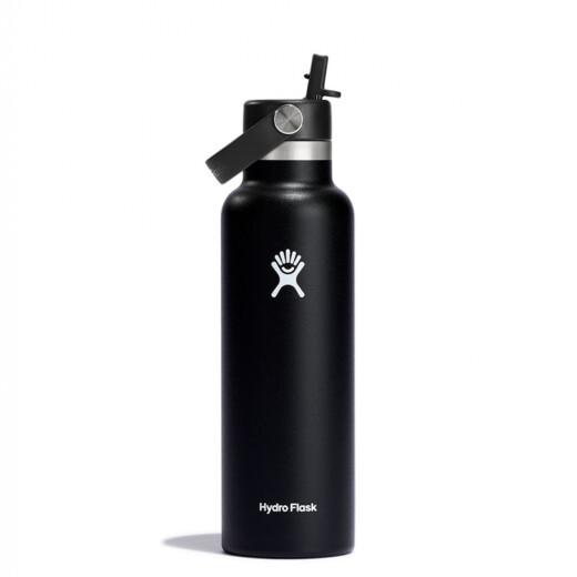 Botella Hydro Flask 21 Oz Standard Flex Straw Cap Negro Botella Hydro Flask 21 Oz Standard Flex Straw Cap Negro