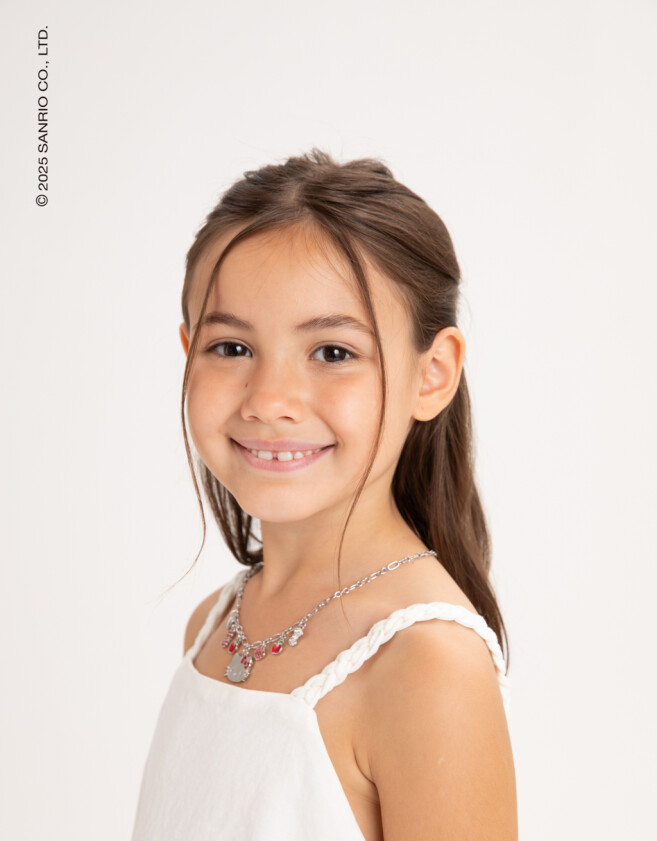 Collares Infantiles Licencias Collar Multicharm "hello Kitty" - Plateado