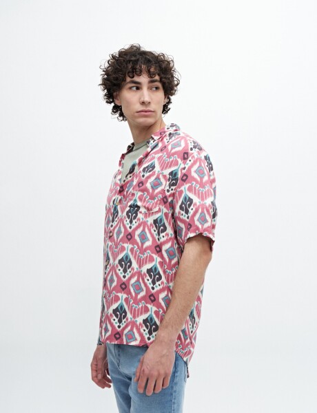 Camisa Penn Azteca magenta