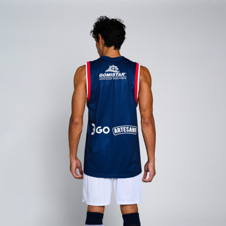 Camiseta Away Basket 23/24 Nacional Hombre Skuba, Azul Marino, Blanco