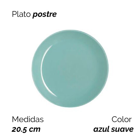 Plato Postre 20.5cm Azul Suave Ref L1123 Arty Luminarc Plato Postre 20.5cm Azul Suave Ref L1123 Arty Luminarc