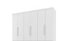 Ropero Maximus Plus 6 Puertas 6 Cajones Blanco