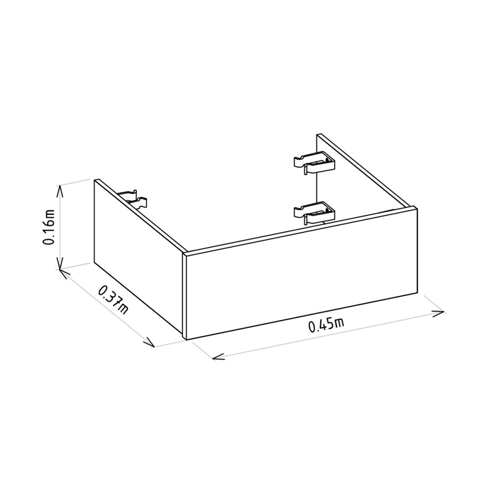 ZÓCALO PARA MODULO MODELO ALLURE 50 CM COLOR JEQUITIBA FOSCO Zócalo Para Modulo Modelo Allure 50 Cm Color Jequitiba Fosco