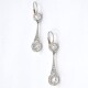 Caravanas En Oro Blanco, Brillantes Y Diamantes Caravanas En Oro Blanco, Brillantes Y Diamantes