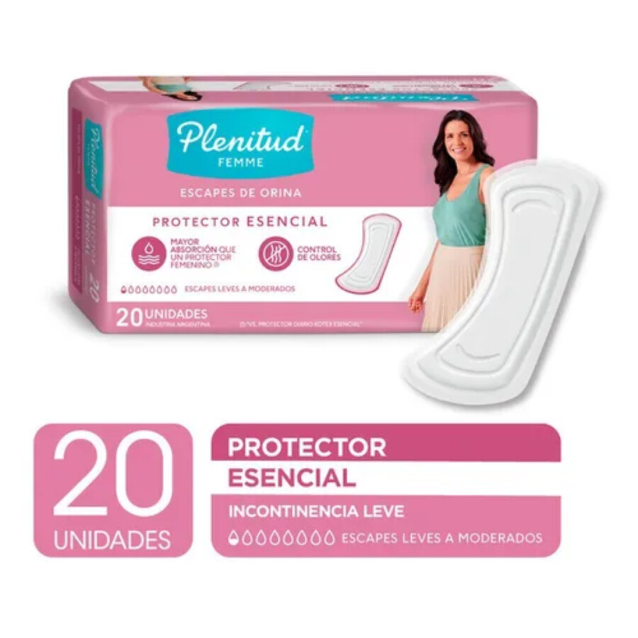 Protector femenino ultraleve 20 unidades – Plenitud Femme Protector femenino ultraleve 20 unidades – Plenitud Femme