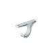 Soporte de techo simple 28mm x 19mm BLANCO