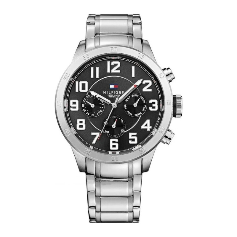 Reloj Tommy Hilfiger 1791054 para hombre con correa de acero Negro