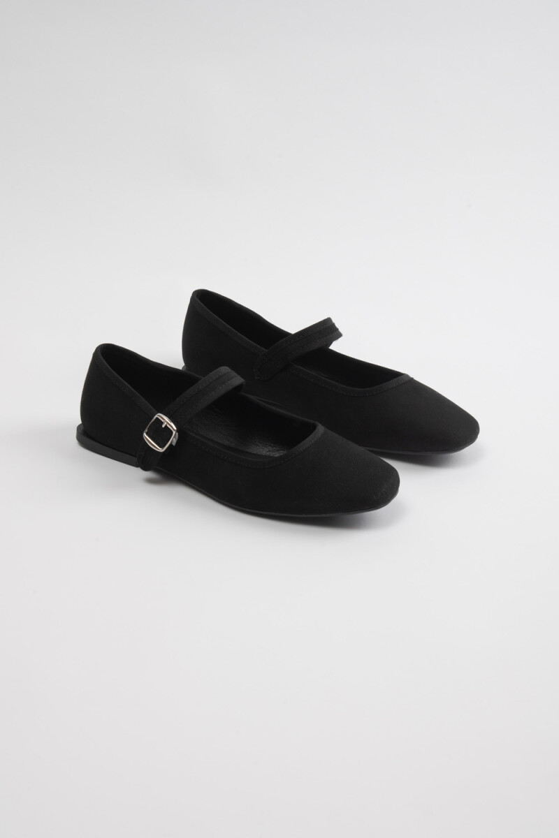 Balerina hebilla - Negro 