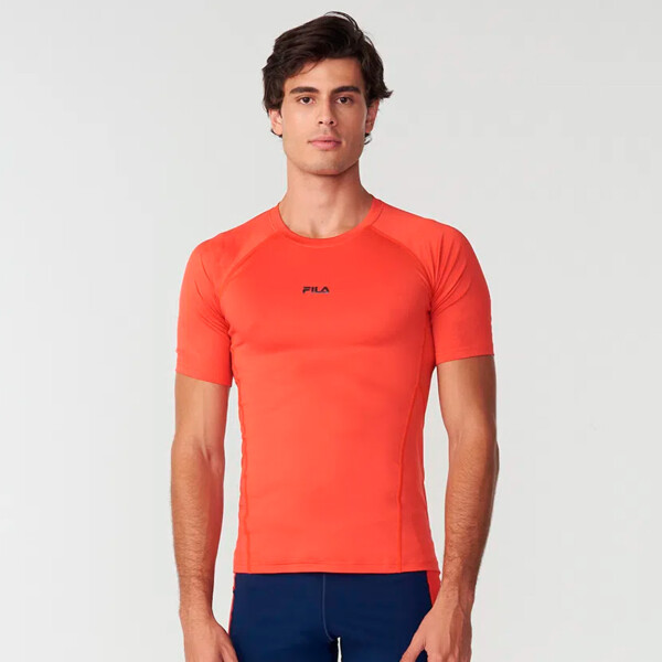 Fila camiseta masculina compress skin vermelho chili Rojo