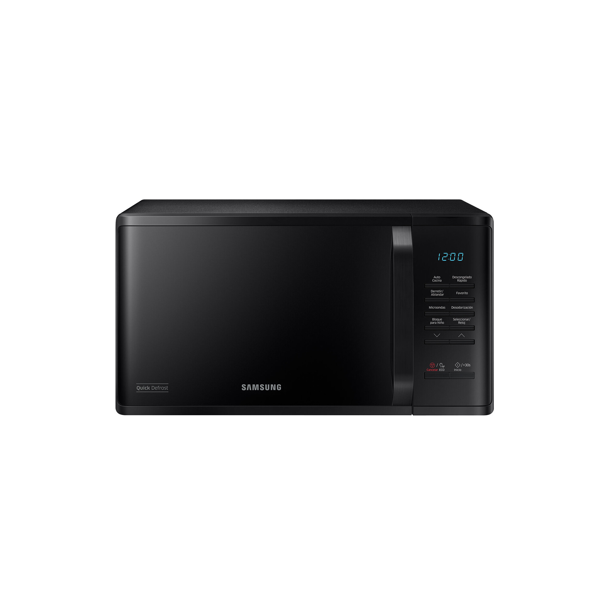 Microondas Samsung 23 L 800 W Negro Esmalte Cerámico - MS23K3513AK