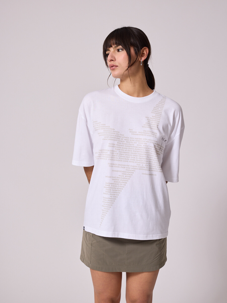 T-SHIRT CAFIL DIXIE - Blanco 