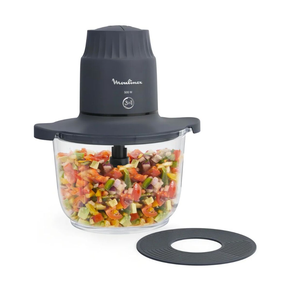 Picadora Bowl De Vidrio Moulinex XXL |2 Lts | Color Negro. 