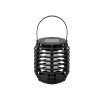 LAMPARA LED SOLAR NEGRA 10X11CM Unica