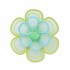 Jibbitz Green Mesh Flower Multicolor