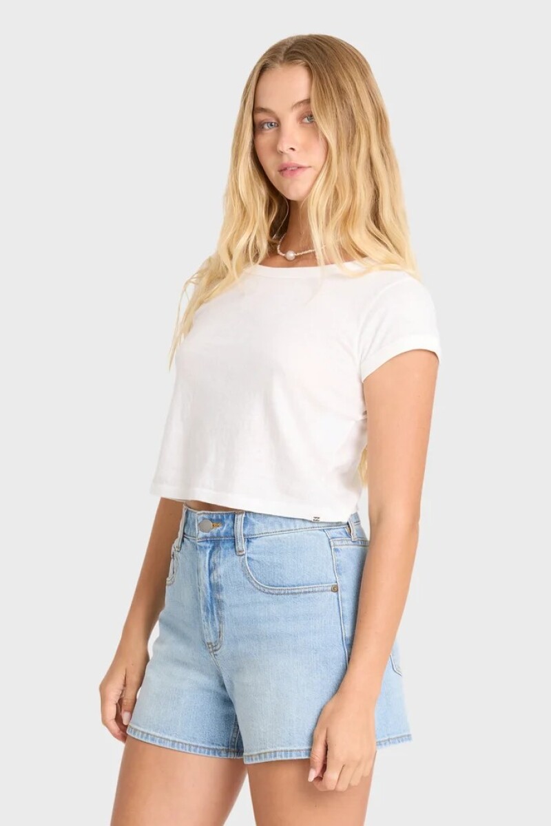 REMERA DAILY TEE SS KNT B-blanco