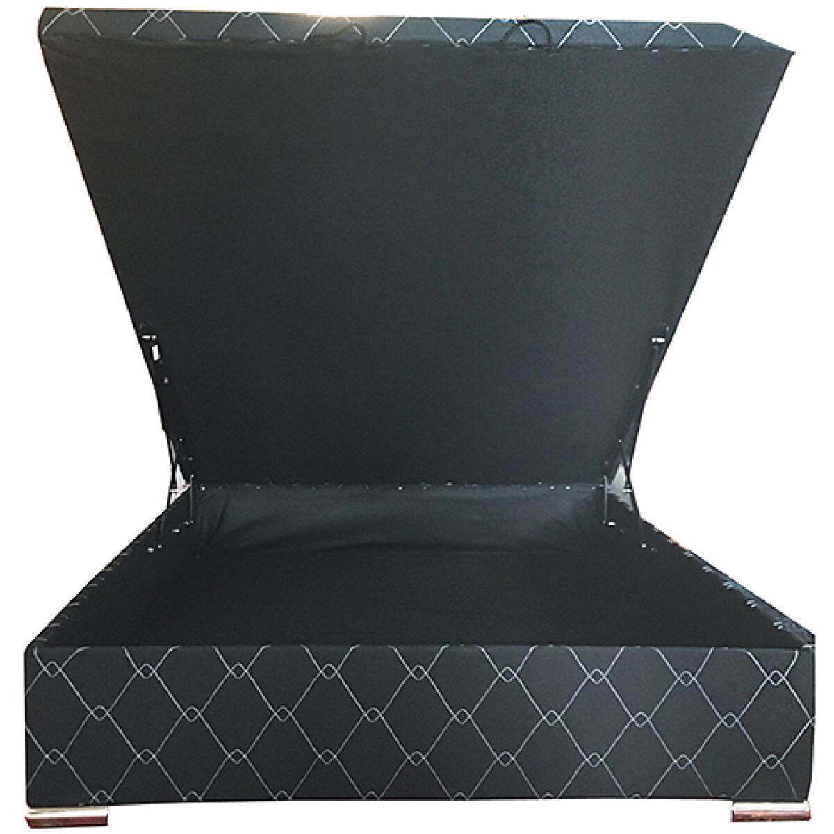 CAMA Baul 2 plazas Patas de Metal/negro - N/A 