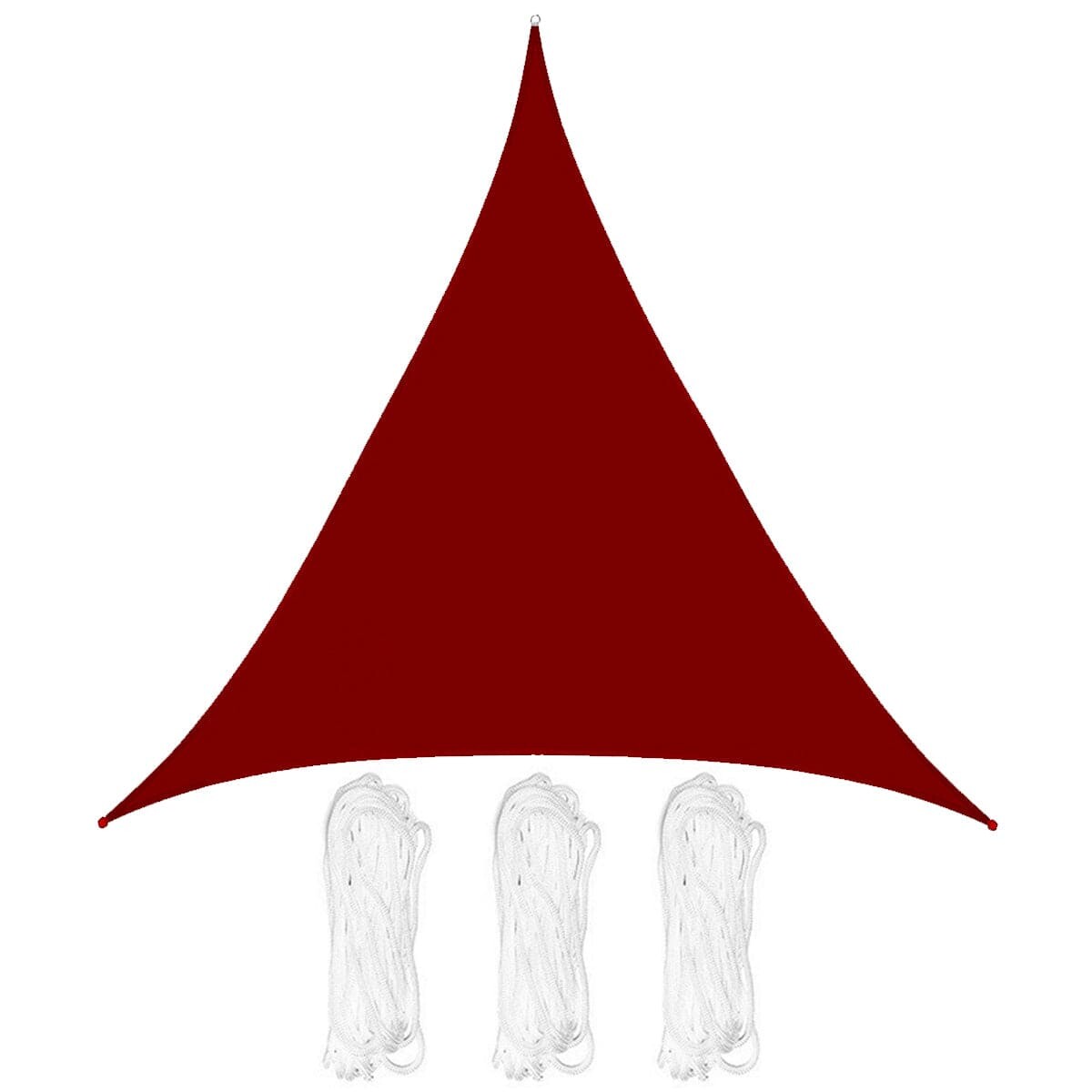 Lona Toldo Vela Triangular Filtro Uv 3,6m Sombra - Bordó 