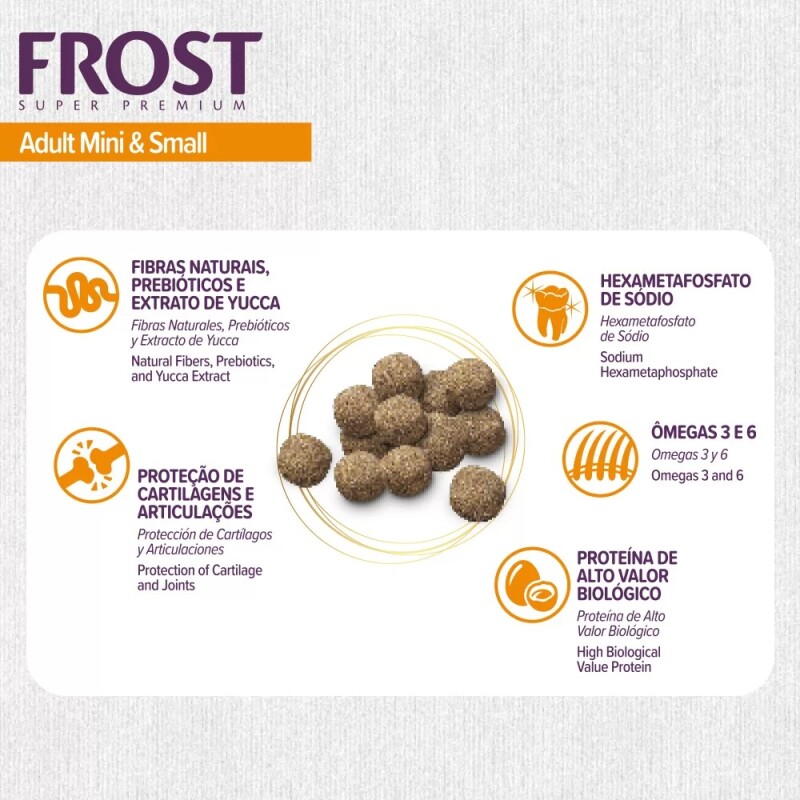 FROST PERROS ADULTOS RAZAS PEQUEÑAS 2.5 KG