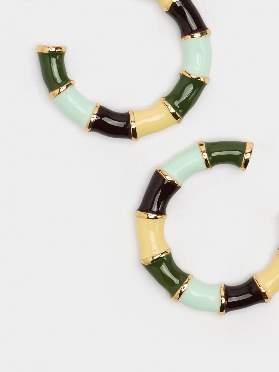 Aros Esmaltados multicolor