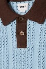 OBEY ABEL POLO SWEATER Celeste