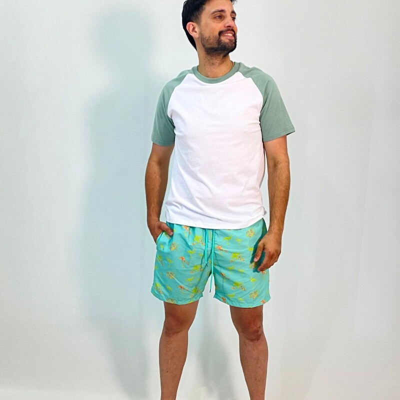 Short de baño Dante Flamingo
